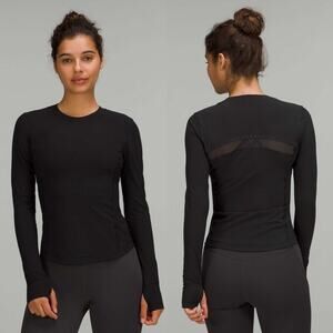 Lululemon Ventilated Mesh-Back Running Long Sleeve Shirt
